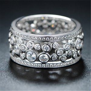 💎 Double Layer Silver Hollow Fashion Rings for Women, PD397